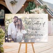 写真エレガントの結婚歓迎サイン ポスター