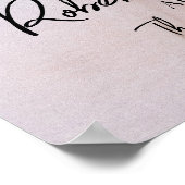 写真エレガントの結婚歓迎 ポスター (角)