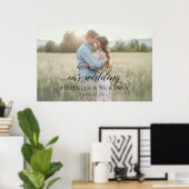 写真エレガントの結婚歓迎 ポスター (ホームオフィス)