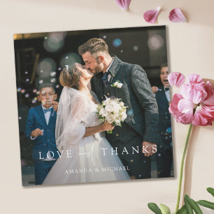 写真エレガントの結婚Thank You Magnetテンプレート