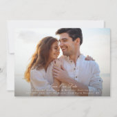 写真エレガントの結婚webサイトQRコード金ゴールド花模様 セーブザデート (正面)