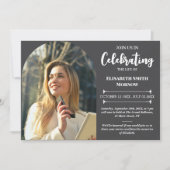 写真エレガントの葬儀 – 生活お祝い 招待状 (正面)