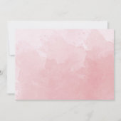 写真エレガントほこりっぽいバラモノグラム結婚ズ セーブザデート (裏面)