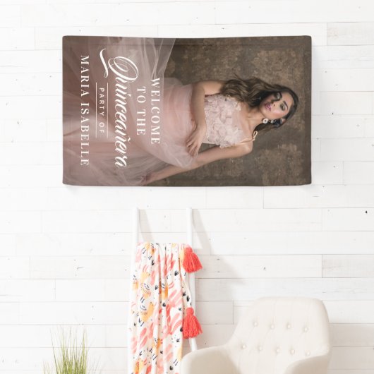 写真エレガントようこそキンセアニェラパーティー標識 横断幕 (インサイチュ)