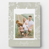 写真エレガントイーゼルバックフレームレスフォトホルダー フォトプラーク (正面)