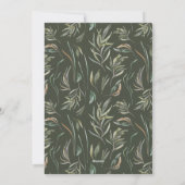 写真エレガントオモダンミニマルリーブ植物体 シーズンカード (裏面)