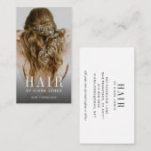 写真エレガントカスケード髪美容師事業 名刺 (正面/裏面)