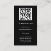 写真エレガントカスタムCookieベーカリーカスタムQRコード 名刺 (裏面)