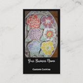 写真エレガントカスタムCookieベーカリーカスタムQRコード 名刺 (正面)