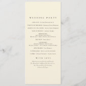 写真エレガントカスタムQrcode結婚式 プログラム (裏面)