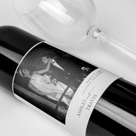 写真エレガントカップル結婚ズ ワインラベル