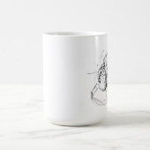 写真エレガントカメラスケッチ コーヒーマグカップ (中央)