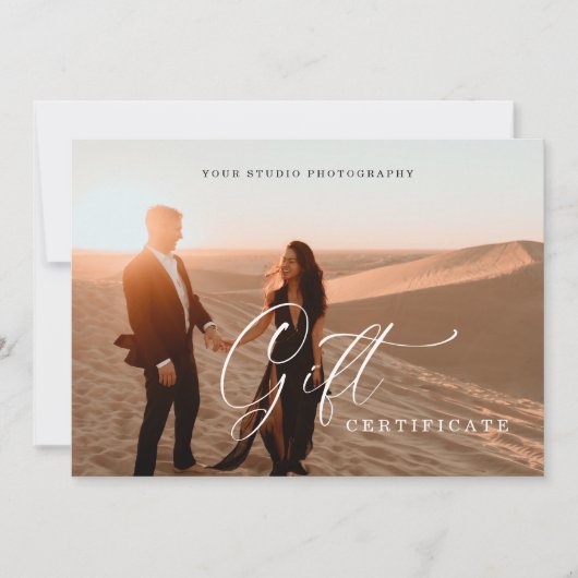 写真エレガントギフト券 |ギフトカード (正面)