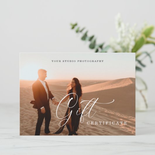 写真エレガントギフト券 |ギフトカード (スタンド正面)