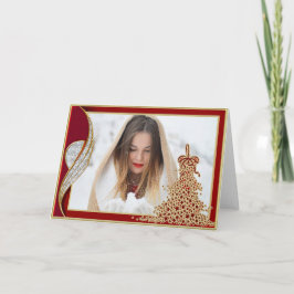 写真エレガントクリスマスカード シーズンカード