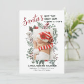 写真エレガントクリスマスベビー誕生発表 案内状 (スタンド正面)