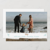 写真エレガントクリスマス シーズンカード (正面/裏面)