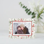写真エレガントクリスマス シーズンポストカード (スタンド正面)