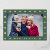 写真エレガントクリスマス 箔シーズンカード (正面)