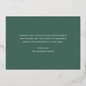 写真エレガントクリスマス 箔シーズンカード (裏面)