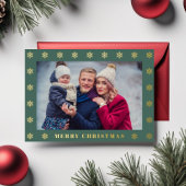 写真エレガントクリスマス 箔シーズンカード