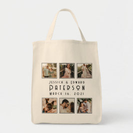 写真エレガントコラージュのカップルモダン記念日 トートバッグ
