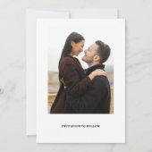 写真エレガントコラージュの日付の保存 セーブザデート (裏面)