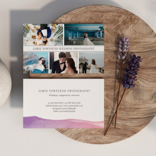 写真エレガントコラージュプロフェッショナル写真家 名刺