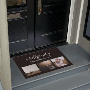 写真エレガントコラージュ写真ビジネス ドアマット
