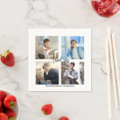 写真エレガントコラージュ卒業パーティー スタンダードカクテルナプキン (インサイチュ)