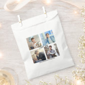 写真エレガントコラージュ卒業パーティー フェイバーバッグ (クリップ留めされた状態)