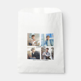 写真エレガントコラージュ卒業パーティー フェイバーバッグ