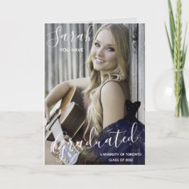 写真エレガントコラージュ卒業 カード
