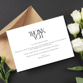 写真エレガントコラージュ結婚のサンキューカード サンキューカード