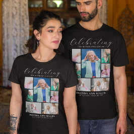 写真エレガントコラージュ記念葬式T-S Tシャツ