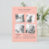 写真エレガントコラージュ誕生日パーティー 招待状 (スタンド正面)