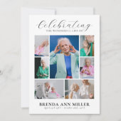 写真エレガントコラージュ追悼式の献上品 サンキューカード (正面)