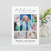 写真エレガントコラージュ追悼式の献上品 サンキューカード (スタンド正面)