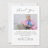 写真エレガントコラージュ追悼式の献上品 サンキューカード (裏面)