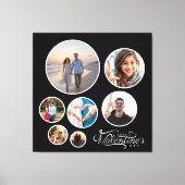 写真エレガントコラージュValentine's Gift Large キャンバスプリント (正面)