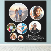 写真エレガントコラージュValentine's Gift Large キャンバスプリント (インサイチュ (ウッドフロア))