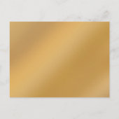 写真エレガントゴールデン50結婚周年 インビテーションポストカード (裏面)