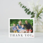 写真エレガントシンプルの白黒感謝していあなた ポストカード (スタンド正面)