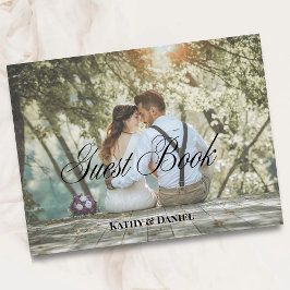 写真エレガントシンプルモダンミニマ結婚リスト ゲストブック
