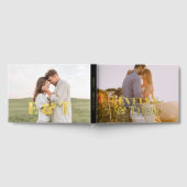 写真エレガントシンプル結婚の ゲストブック (全面)