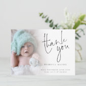 写真エレガントスクリプト誕生のお知らせ 案内状 (スタンド正面)