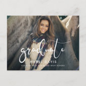 写真エレガントスタイリッシュの卒業 ポストカード (正面)