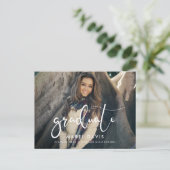 写真エレガントスタイリッシュの卒業 ポストカード (スタンド正面)