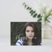 写真エレガントスタイリッシュ卒業ありがとう ポストカード (スタンド正面)