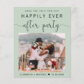 写真エレガントセージ結婚式レセプション日付の保存 (正面)